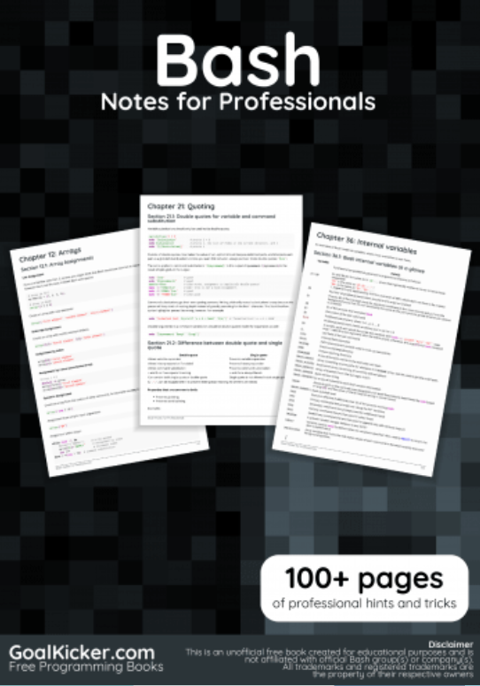 Bash Notes for Professionals